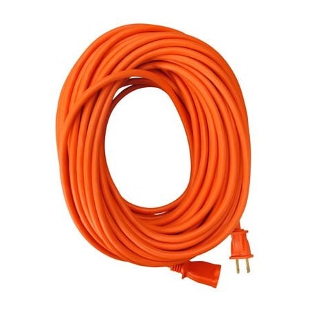 Pt Ho Wah Genting SJTW Extension Cord, 16 AWG, Indoor/Outdoor, 16/2, Orange, Vinyl, 50 ft 02208ME